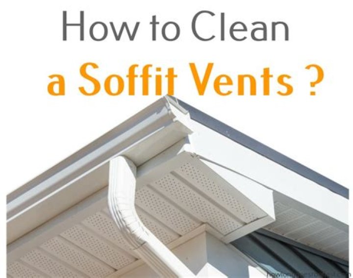 How to clean soffit vents